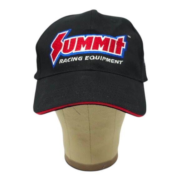 Summit Racing Equipment Strapback Cap Trucker Baseball Embroidered Logo Flag Hat - Picture 10 of 14